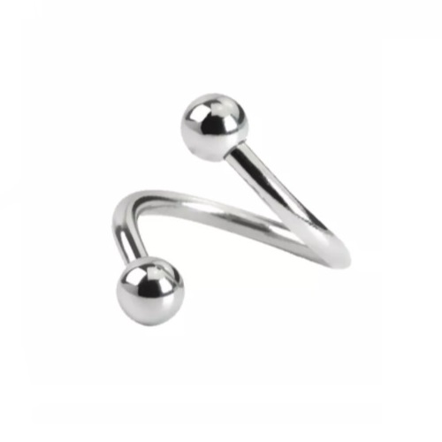 Piercing Twister Espiral Básico Aço 316L